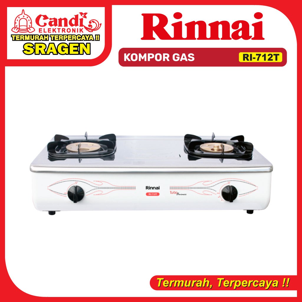 Jual Rinnai Kompor Gas 2 Tungku Ri 712t Indonesia Shopee Indonesia