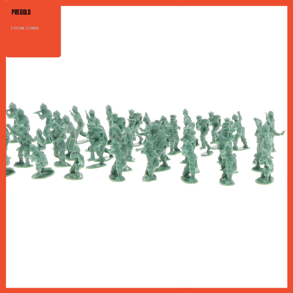 100pcs Mainan Figure Tentara Mini Bahan Plastik Ukuran 2cm