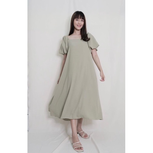 Ghea Dress ( Dress polos jatoh premium ) dress pantai dress elegant dress pesta dress kondangan dress bumil