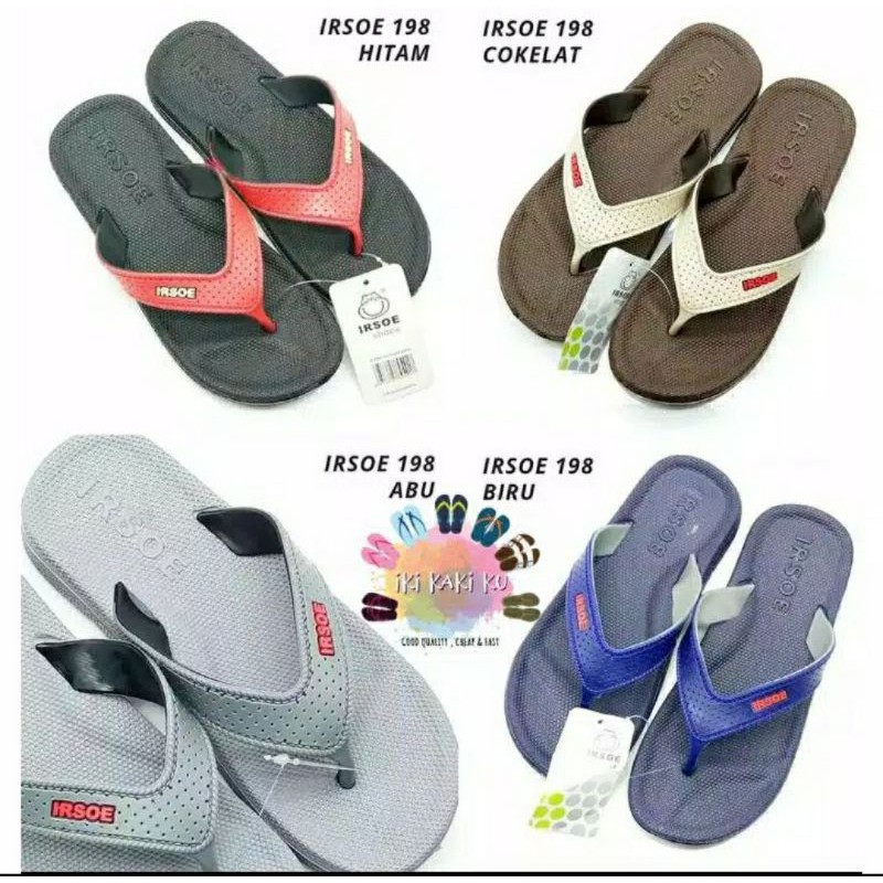 SANDAL JEPIT ANAK COWOK IRSOE 198 KARET ANTI AIR ANTI SLIP