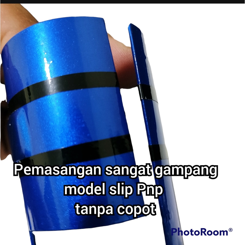 COVER SHOK SHOCK DEPAN MATIC YAMAHA MIO FINO XEON SOUL HONDA BEAT VARIO SCOOPY GENIO - BIRU