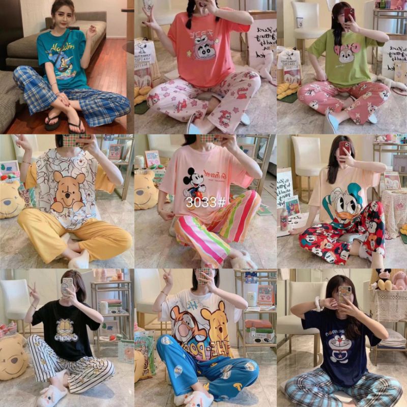 Piyama Import korea piyama kaos import piyama import premium Baju tidur import CP import