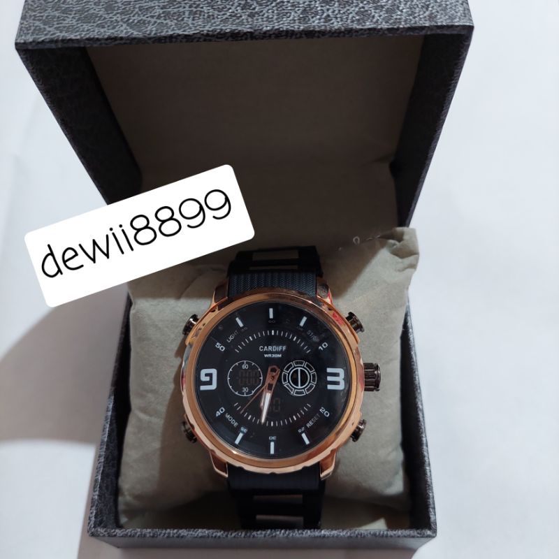 JAM TANGAN CARDIFF 1355 ANALOG DIGITAL