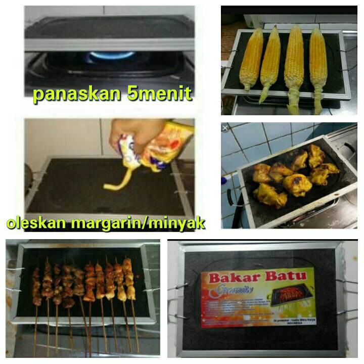 Alat Panggang / Alat panggang bakar batu / Pemanggang kompor / Alat panggang tanpa arang