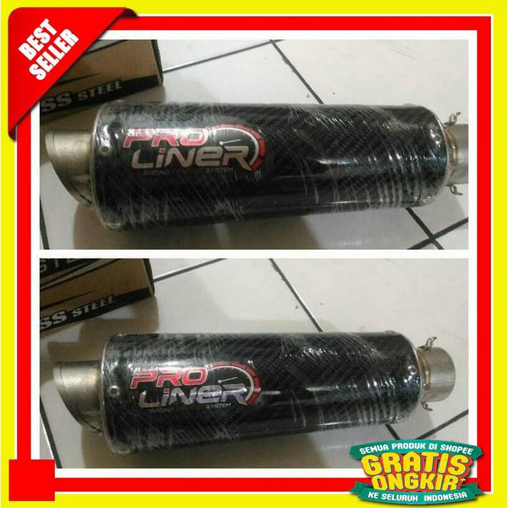 EKSKLUSIF SILINCER PROLINER ALL MOTOR CARBON LONG