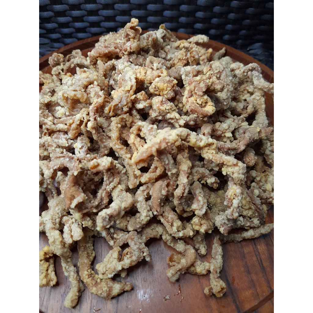 

usus crispy 500 gram kripik usus ayam pedas daun jeruk si tileung