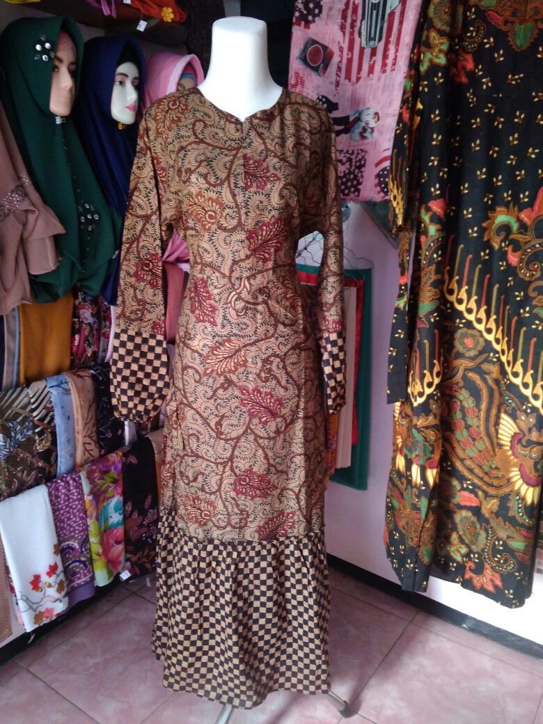 Gamis Batik Manggar,sekar,cantik, Kubis,kupu,padi,daun/cod