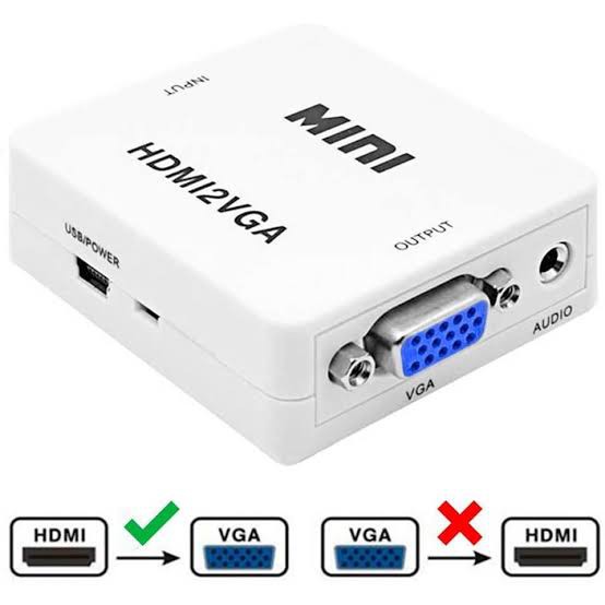 Converter HDMI to VGA mini box with Audio - Full HD 1080p Kabel HDMI2VGA mini box