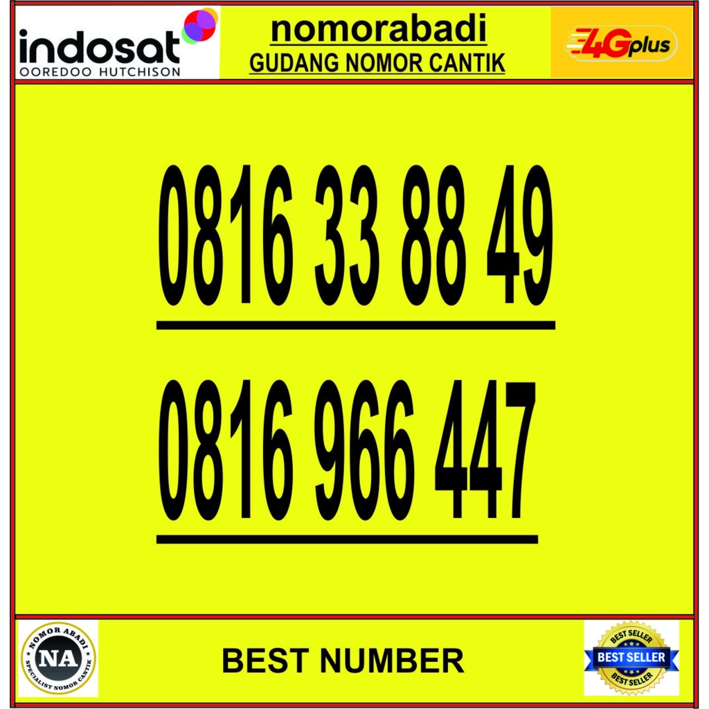 NOMOR CANTIK INDOSAT 4G 10DIGIT H5500