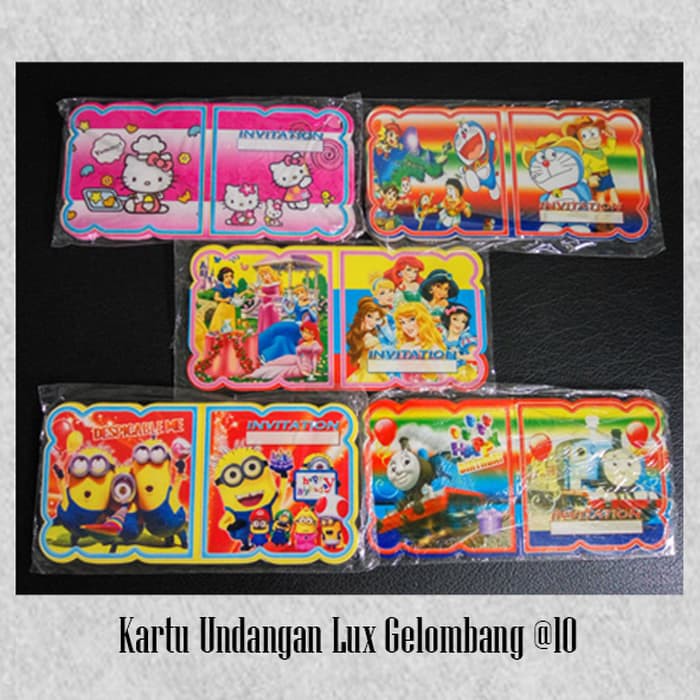 Kartu Undangan Ulang Tahun isi 10 Pcs