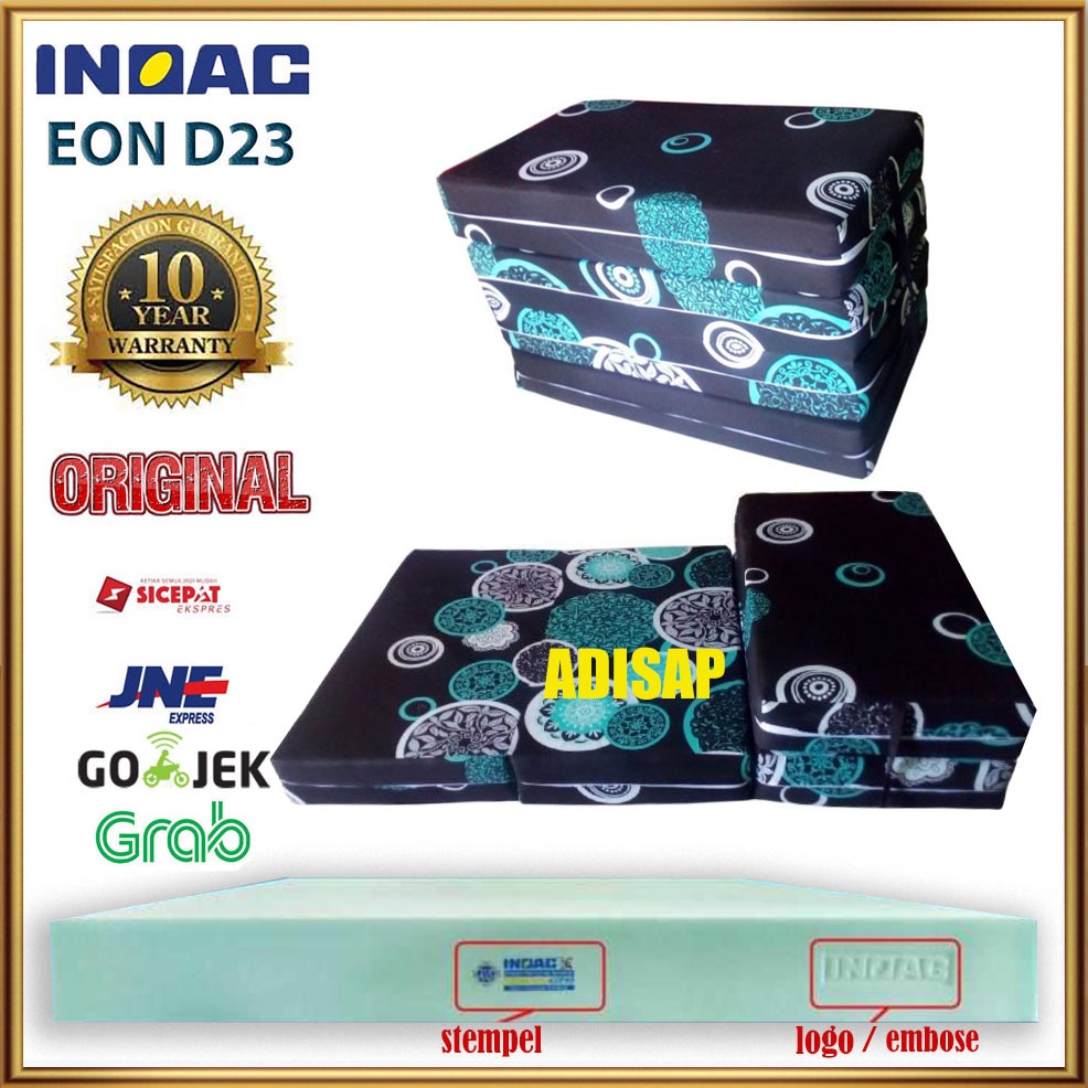 Kasur busa inoac lipat ukuran 200x145x15 cm