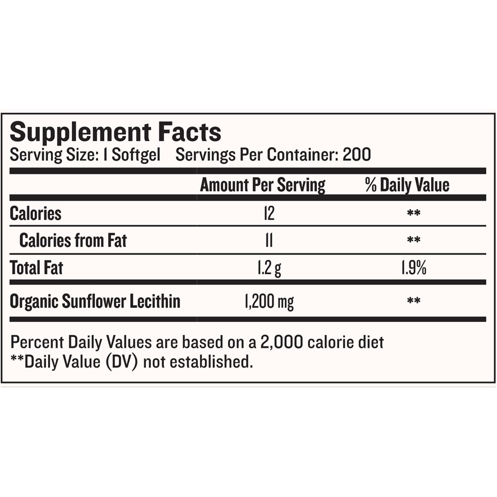 Legendairy Milk Sunflower Lecithin Organik 50 / 200 Kapsul 1200mg original USA