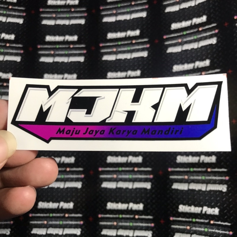 Stiker Motor Racing Bengkel Balap - MJKM Barbara Aben