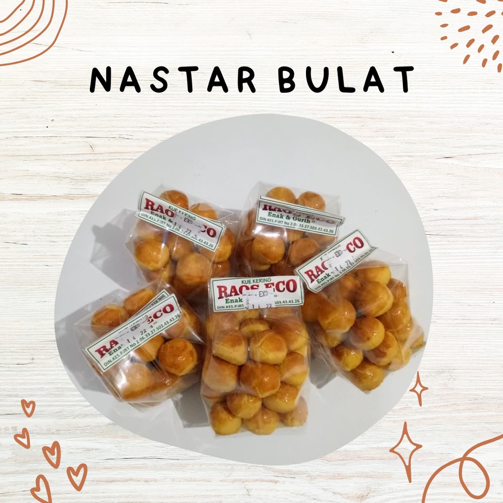 

NASTAR BULAT RAOS ECO kue kering nastar isi nanas full