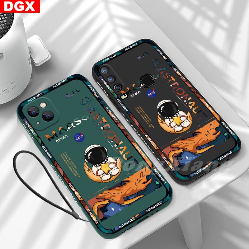 Casing Soft Case TPU Motif Astronot Mars Untuk Huawei Y6 Pro 2019 Y6P Y7A Nova 7i Nova5T 3i Y9S P30 Lite