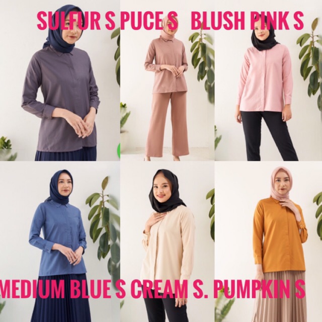 Ready daily shirt geulis size S dan M