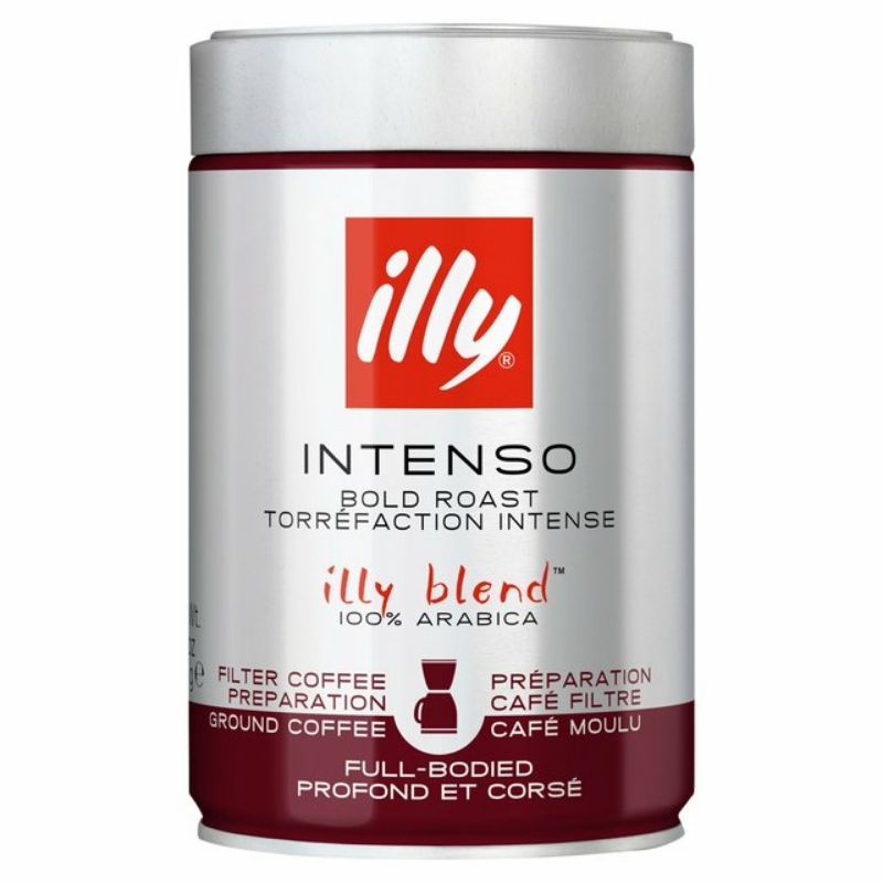

ILLY Intenso Bold Roast Filter Coffee Preparation Ground Coffee 250g