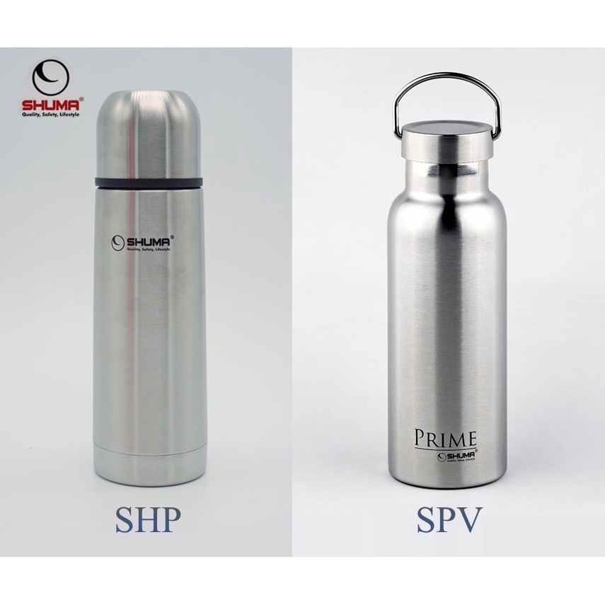 SHUMA Vacuum Flask + free bubble Botol Termos Air Panas dan Dingin Portable termos shuma stainless steel Ukuran 350ml 500ml 750ml 1 liter + free bubble