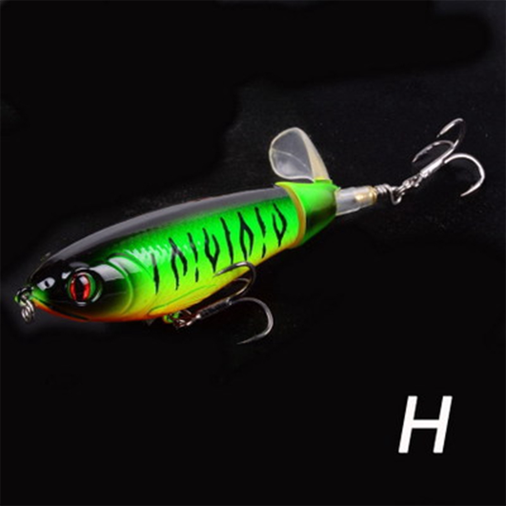 Bass Topwater 2 Segment propeller Soft Rotating Tail Fishing Lure