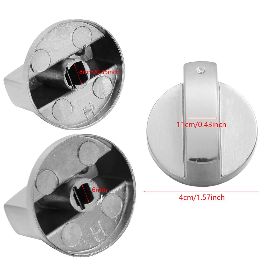2Pcs Knob Pengganti Bahan Zinc Alloy Warna Silver untuk 2Pcs Knob Pengganti Bahan Zinc Alloy Warna Silver untuk