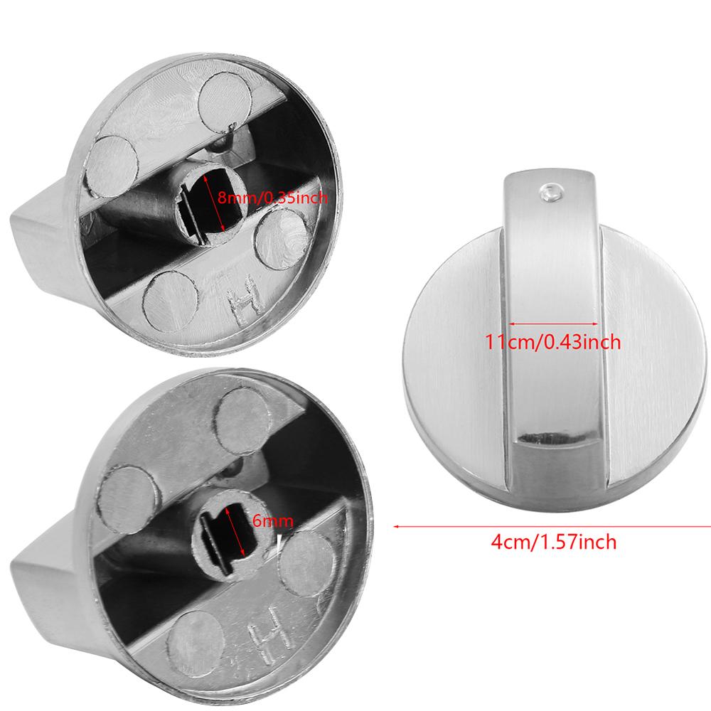 2Pcs Knob Pengganti Bahan  Zinc Alloy Warna Silver untuk 