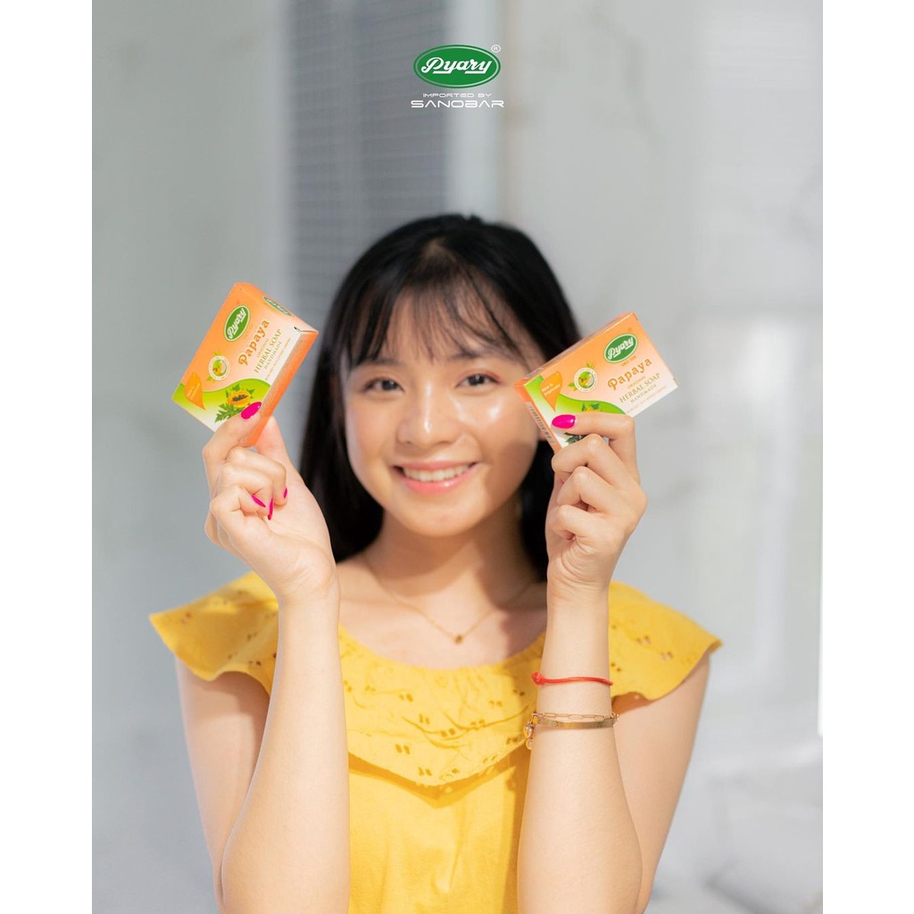 Sabun PYARY PAPAYA [BPOM]  - Original 100% Soap PEPAYA RI NA17190500009 | Kecantikan