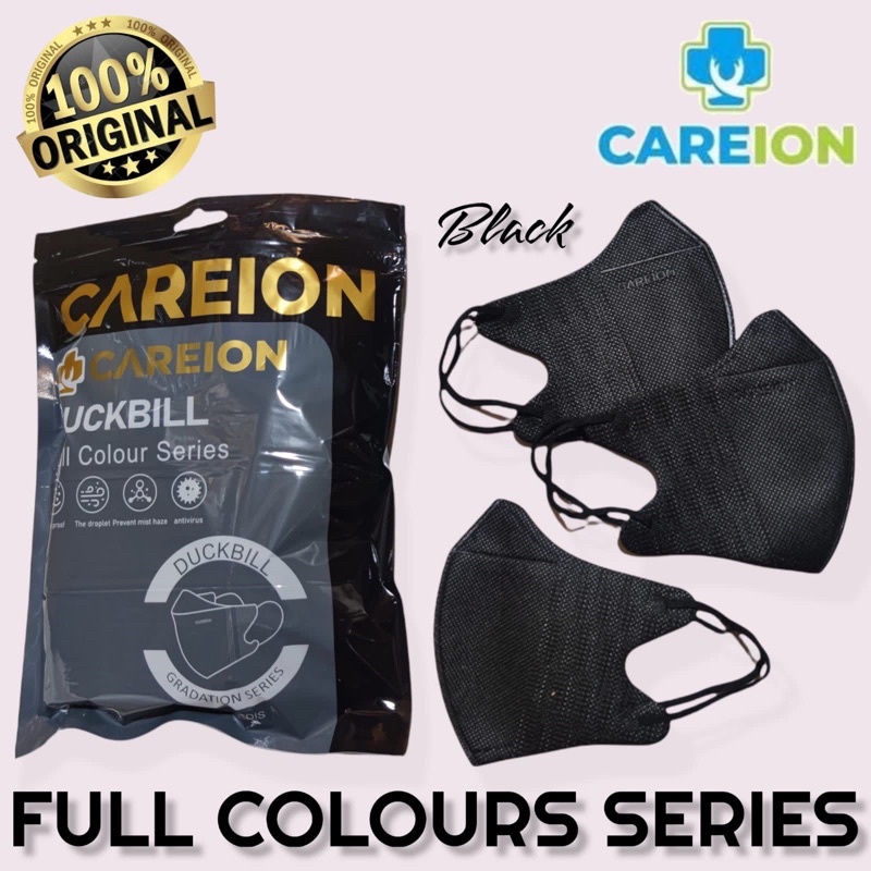 DUCKBILL ALKINDO MOUSON CAREION EMBOS HITAM PUTIH 1BOX ISI 50PCS / MASKER 3PLY TERMURAH