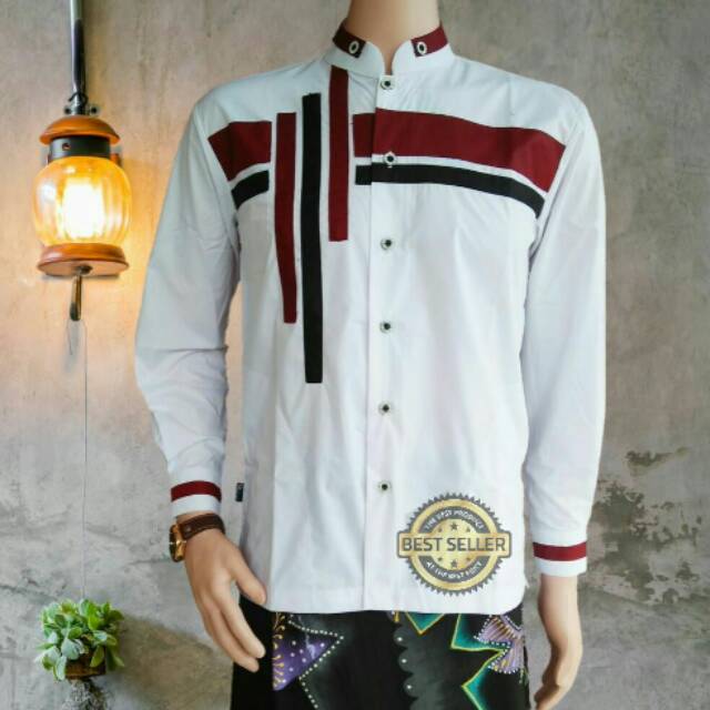 baju koko el rumi merah