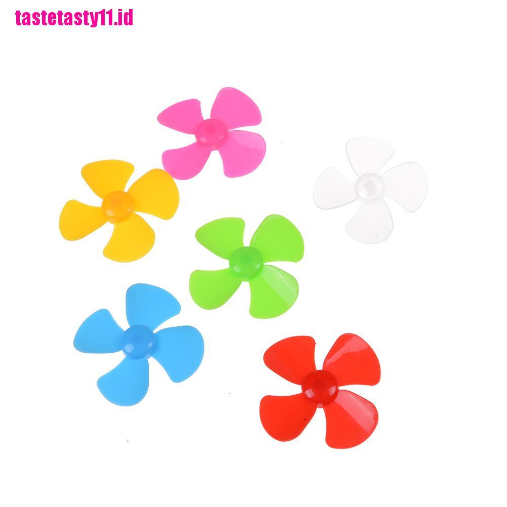 【TTID】6pcs High quality ABS Plastic Propeller 4 blade model accessories 2mm X 5