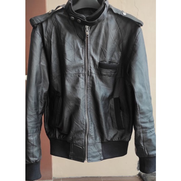 jaket kulit second pria laki laki