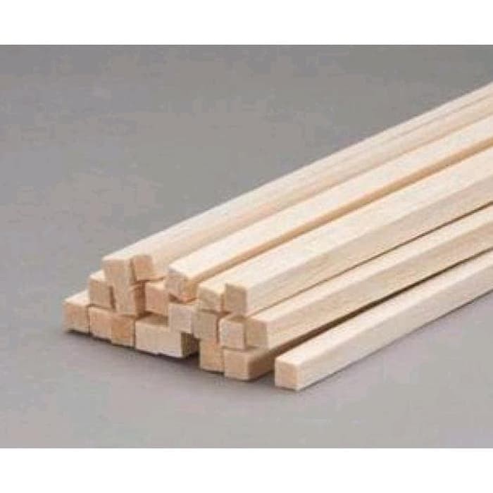 Kayu balsa stik ukuran 5x5mm termurah