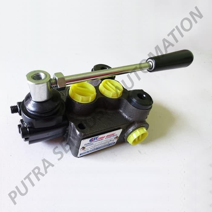 Jual HYDRAULIC HAND VALVE MONOBLOCK 3/8" 1 LINE CHIA WANG DMB03C21N