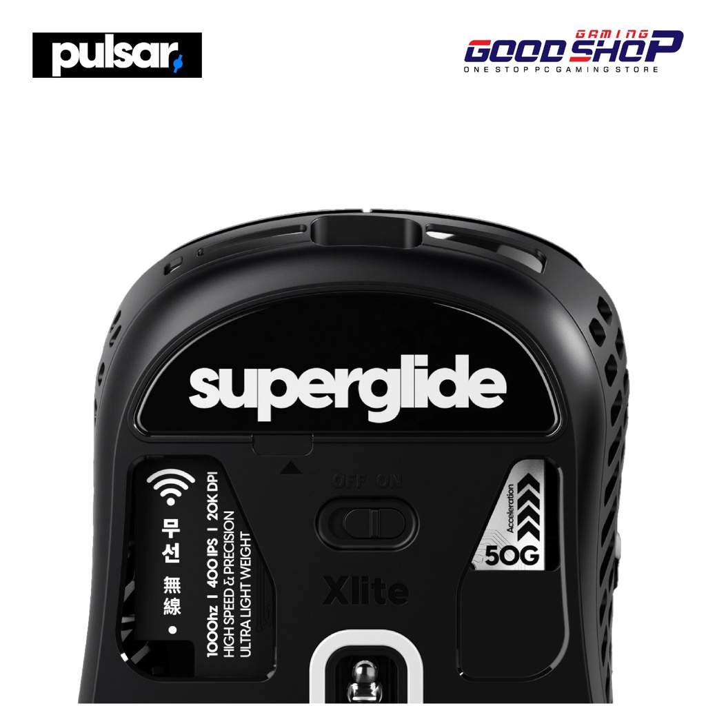 Superglide Glass Skates for Xlite Wireless - Mouse Feet