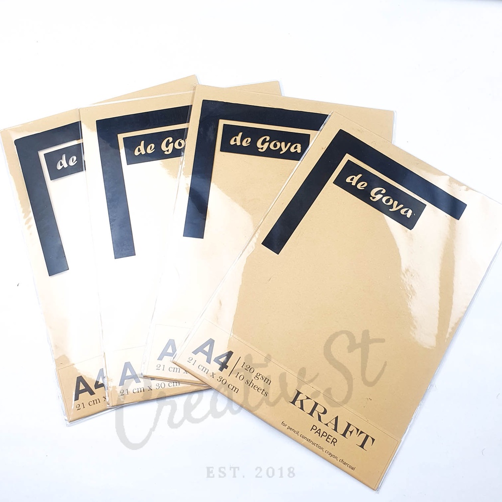 

De Goya Kraft Paper A4 120 Gsm 10 Sheets Pad Kertas Coklat 21 Cm X 30 Cm