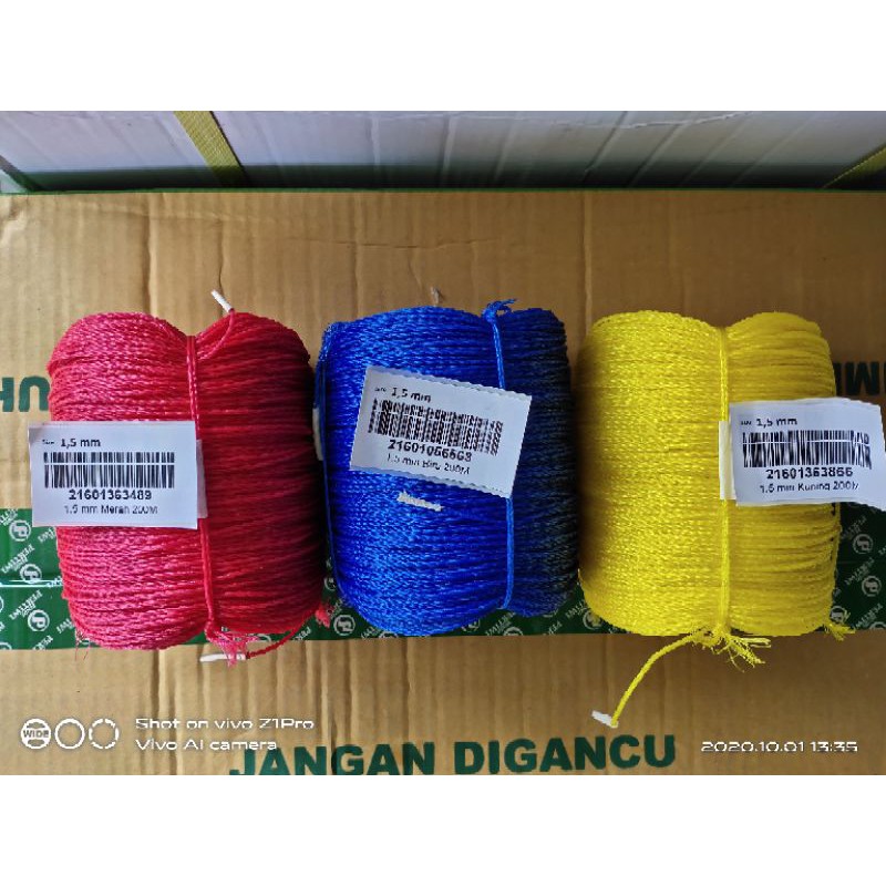 Tali plastik/Tali tambang 1.5mm terlaris