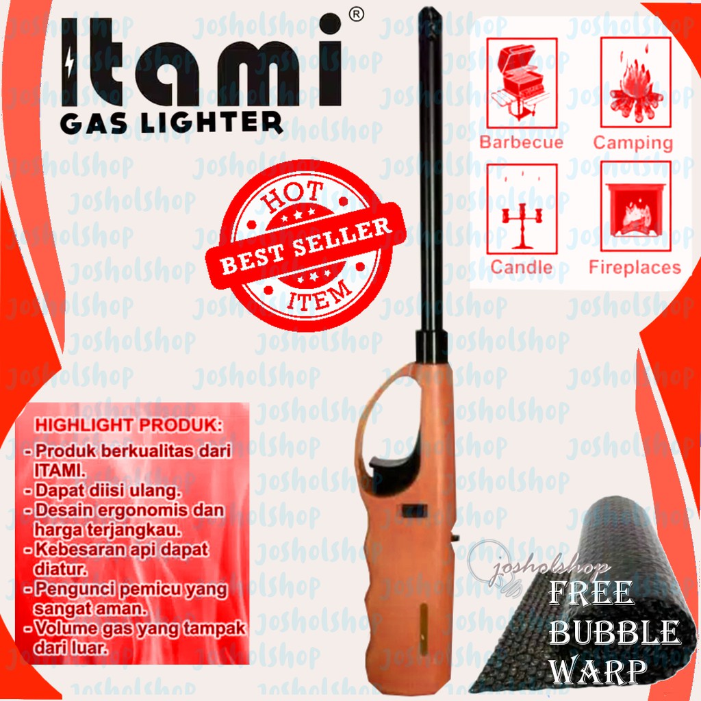 Pemantik Kompor ITAMI PK-01 Korek Api Panjang Tembak Gas Lighter