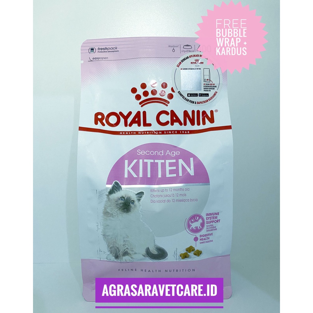 Royal Canin Kitten 400 gr FRESHPACK- RC KITTEN 400 gram pakan kitten