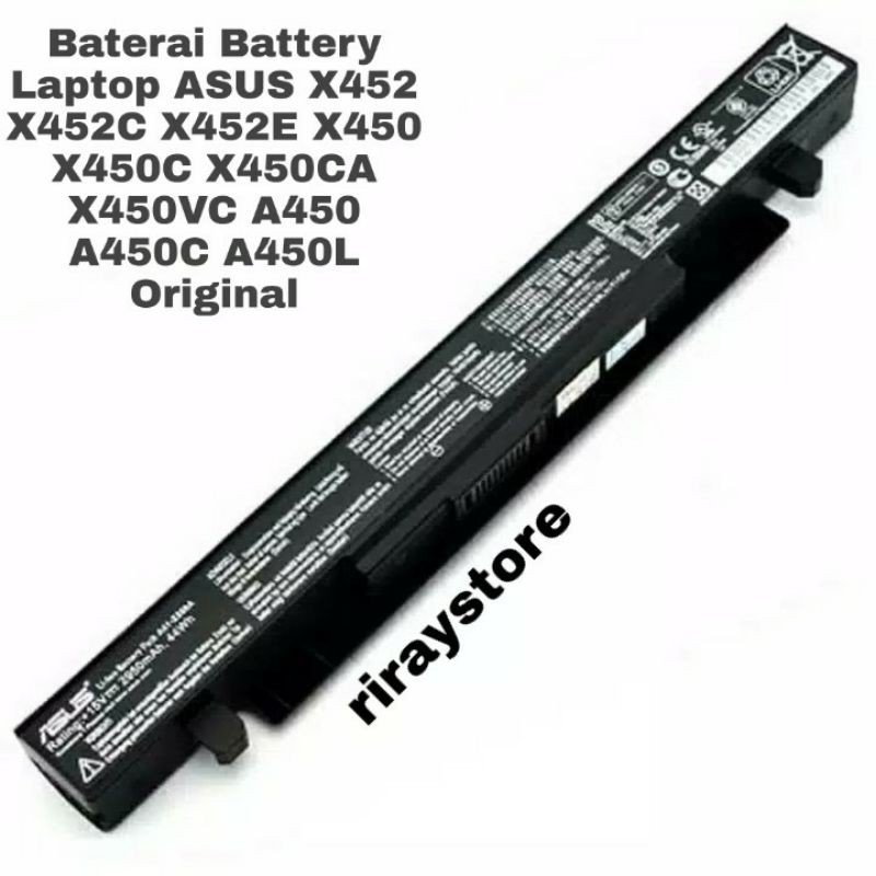 Baterai Battery Original Laptop ASUS X452 X452C X452E X450 X450C