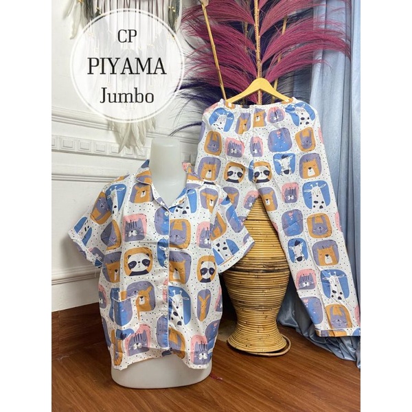 BAJU TIDUR CP PIYAMA 4L MOTIF BUNGA / PIYAMA MOTIF BUNGA / BAJU TIDUR BUNGA MURAH /PIYAMA CP MURAH-ZR #15