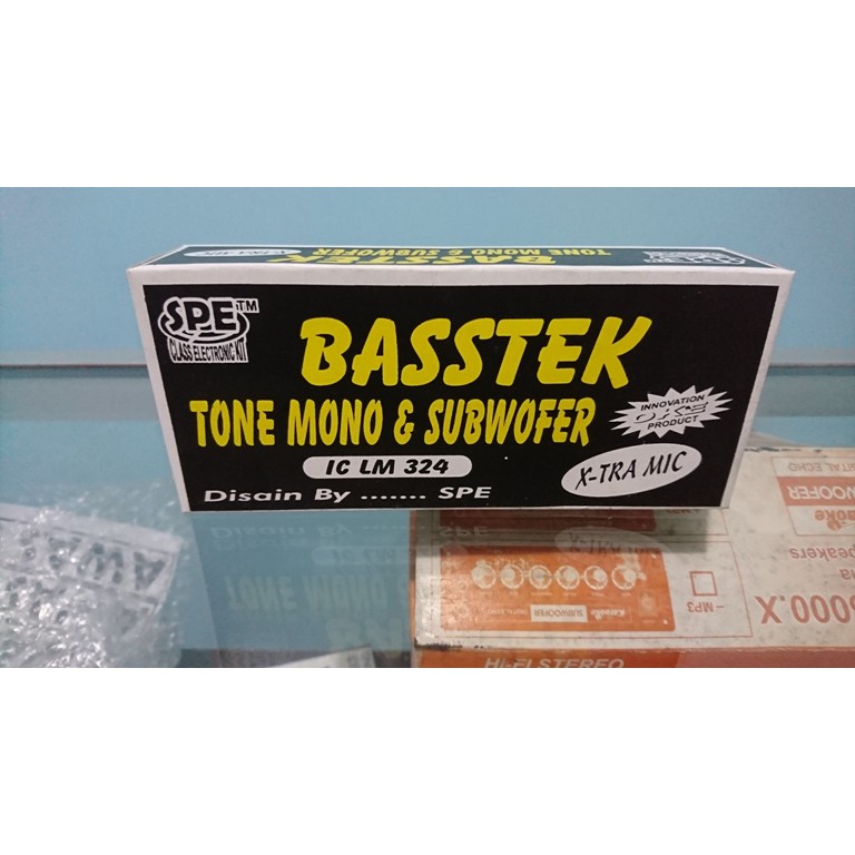 TONE CONTROL mono + subwoofer + MIC BASSTEK