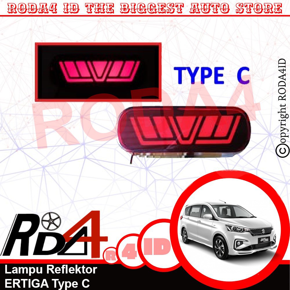 Lampu Reflektor Bumper Tengah Belakang ERTIGA Type C