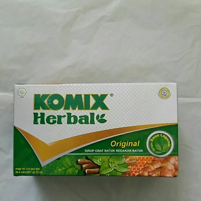 

KOMIX HERBAL ORIGINAL 1 BOX ISI 6 SACHET @ 15 ml