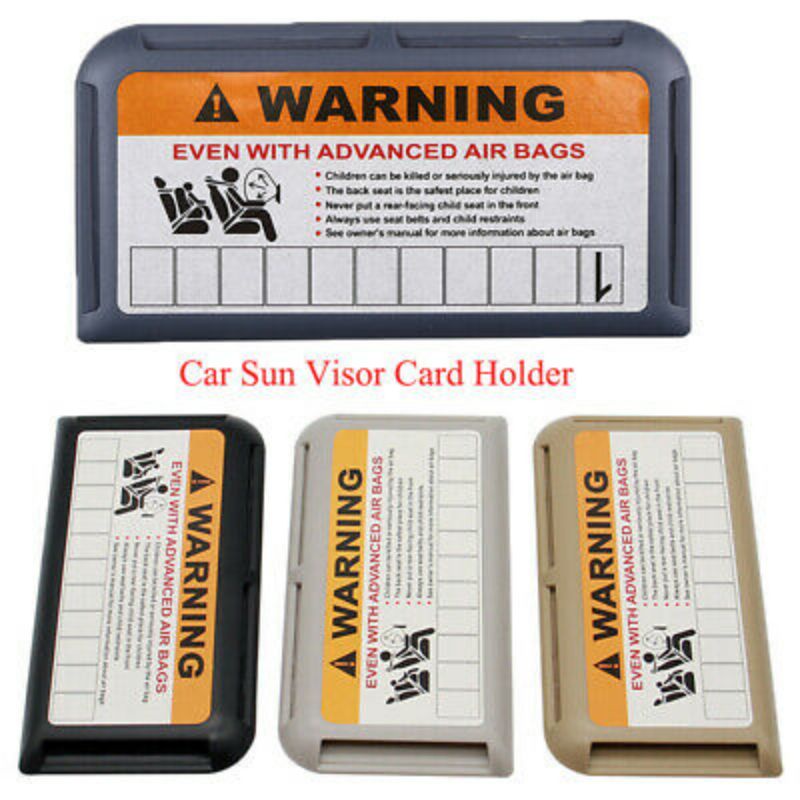 Sun Visor Card Organizer Pocket Tempat Wadah Kartu E Tol Plafon Mobil