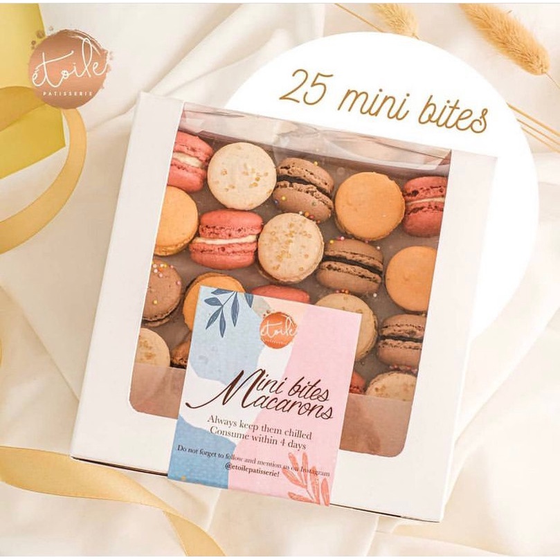 

Mini Macarons Premium 25 Pcs Mix 4 flavors