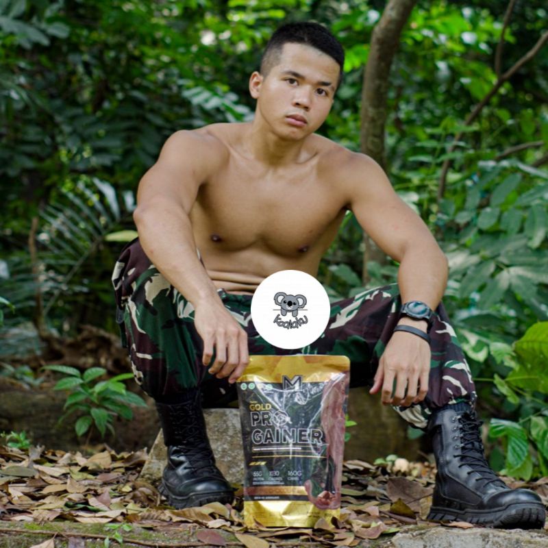 M1 Muscle First Gold Pro Mass Gainer 2 lbs 2lbs 900 gr Susu Protein Gym Bulking Penggemuk Penambah Berat Badan