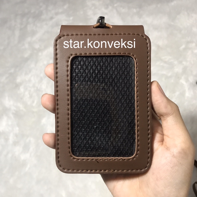 

ID Card Holder Name Tag Kulit
