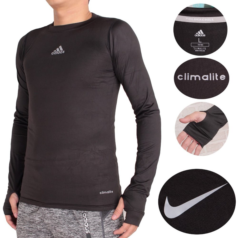 KAOS OLAH RAGA MANSET BASELAYER THUMBHOLE PREMIUM BRANDED MURAH HITAM GROSIR