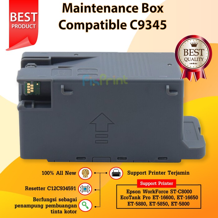 Maintenance Box Epson C9345 C12C934591 PXMB9 Reset Waste Tank Printer  L15150 L15160 M15140 L6550