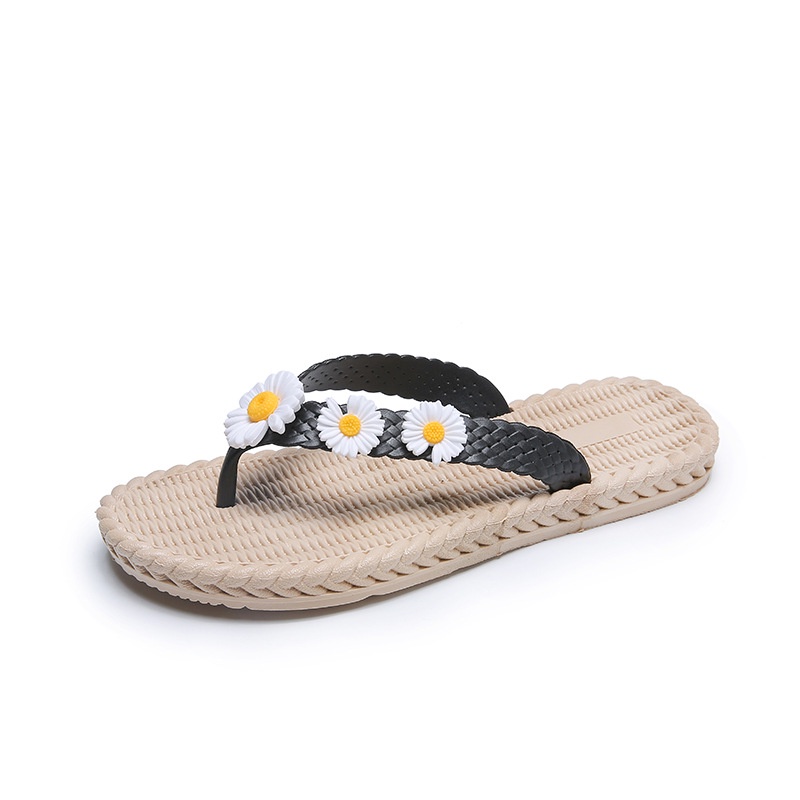 [M.TOYS] Sandal  Slip On Teplek Rumahan Hangout Wanita Motif Sunflower Sandal Cewek - 265