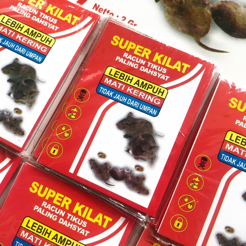 (24 Pcs) Racun Tikus Super Keras Mati Kering